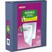 Avery Durable View Binder3" , Slant D Rings, Navy - 3" Binder Capacity - Letter - 8 1/2" x 11" Sheet Size - 635 Sheet Capacity - 3 x Slant Ring Fastener(s) - 2 Pocket(s) - Polypropylene - Recycled - Pocket, Durable, Tear Resistant, Flexible, Split Resistant, Sturdy - 1 Each