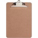 Acme United Memo Size Clipboard - 6" x 9" - Hardboard - Brown - 1 Each