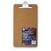 Acme United Deluxe Masonite Clipboard With Hinges - 8 1/2" x 14" - Hardboard, Masonite - Brown - 1 Each