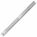 Acme United Wescott Ruler - 18" Length - 1/16, 1/32 Graduations - Imperial Measuring System - Stainless Steel - 1 Each - Silver