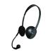 Exponent Microport Multimedia Stereo Headset - Stereo - Mini-phone (3.5mm) - Wired - 32 Ohm - 20 Hz - 18 kHz - Over-the-head - Binaural - Semi-open - 5 ft Cable - Condenser Microphone - Black