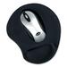 Exponent Microport Mouse Pad With Gel Wrist - 74.80" (1900 mm) x 90.55" (2300 mm) x 9.84" (250 mm) Dimension - Black - 1 Pack