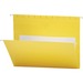 Smead Flex-I-Vision Letter Recycled Hanging Folder - 8 1/2" x 11" - Vinyl - Yellow - 10% Recycled - 25 / Box