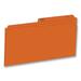 Hilroy 1/2 Tab Cut Legal Recycled Top Tab File Folder - 8 1/2" x 14" - Top Tab Location - Right/Left Tab Position - Orange - 10% Recycled - 100 / Box