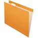 Pendaflex 1/5 Tab Cut Letter Recycled Hanging Folder - 8 1/2" x 11" - Orange - 10% Recycled - 25 / Box