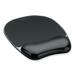 Fellowes Crystals™ Gel Mousepad Wrist Support Black - 0.56" x 7.94" x 9.06" Dimension - Black - Gel - 4 Pack