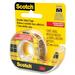 3M Scotch Double-Sided Tape - 20.8 ft (6.4 m) Length x 0.50" (12.7 mm) Width - Dispenser Included - Long Lasting - For Attaching, Mounting - 1 Each - Clear