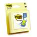 3M Adhesive Note - 3" x 3" - Square - Canary Yellow - Pop-up, Repositionable - 3 / Pack