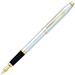 Cross Century II Medalist Chrome 23KT Gold Plated Appointments Fountain Pen - Conical Pen Point Style - 1 Each