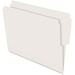 Pendaflex Letter Recycled Top Tab File Folder - 8 1/2" x 11" - End Tab Location - Ivory - 10% Recycled - 100 / Box