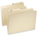 Pendaflex WaterShed 1/2 Tab Cut Letter Recycled Top Tab File Folder - 8 1/2" x 11" - Top Tab Location - Assorted Position Tab Position - Manila - 30% Recycled - 100 / Box