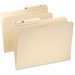 Pendaflex WaterShed 1/2 Tab Cut Legal Recycled Top Tab File Folder - 8 1/2" x 14" - Top Tab Location - Manila - 30% Recycled - 100 / Box 