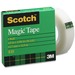 3M Scotch Magic Transparent Tape - 36 yd (32.9 m) Length x 0.50" (12.7 mm) Width - 1" Core - 1 Each