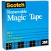 3M Scotch Magic Transparent Tape - 36 yd (32.9 m) Length x 0.75" (19 mm) Width - 1" Core - 1 Each