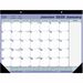 Blueline Monthly Desk Pad Calendar - Monthly - January 2024 - December 2024 - 1 Month Single Page Layout - 21 1/4" x 16" Sheet Size - 2 x Holes - Desk Pad - Chipboard - Bilingual, Notepad, Reference Calendar, Perforated, Tear-off - 1 Each