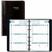 Blueline Weekly Planner - Weekly - January 2024 - December 2024 - 7:00 AM to 6:00 PM - Hourly - 2 Week Double Page Layout - 5" x 8" Sheet Size - Twin Wire - Black - Bilingual, Reference Calendar, Address Directory, Phone Directory, Index Sheet, Tabbed, Tear-off, Soft Cover - 1 Each