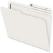 Pendaflex 1/2 Tab Cut Letter Recycled Top Tab File Folder - 8 1/2" x 11" - 2" Fastener Capacity for Folder - Top Tab Location - Right Tab Position - Ivory - 10% Recycled - 100 / Box