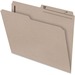 Pendaflex 1/2 Tab Cut Letter Recycled Top Tab File Folder - 8 1/2" x 11" - 2" Fastener Capacity for Folder - Top Tab Location - Left Tab Position - Natural Sand - 60% Recycled - 100 / Box