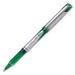 VBall Grip Rolling Ball Pen - Extra Fine Pen Point - 0.7 mm Pen Point Size - Green - Clear Barrel - 1 Each