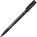 Lumocolor Fibre-Tip Pen - Medium Pen Point - Refillable - Black - Polypropylene Barrel - 1 Each