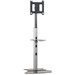 Chief MF16000B Floor Stand For Flat Panels - Up to 125lb - Up to 50" Flat Panel Display - Black - Floor-mountable