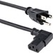 StarTech.com 6ft (1.8m) Computer Power Cord, NEMA 5-15P to Right Angle C13, 10A 125V, 18AWG, Replacement AC Power Cord, Monitor Power Cable - 6ft (1.8m) 18AWG flexible computer power cord w/ NEMA 5-15P and Right-Angle IEC 60320 C13 connectors; Rated for 1