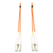 Eaton Tripp Lite Series Duplex Multimode 50/125 Fiber Patch Cable (LC/LC), 35M (115 ft.) - LC Male - LC Male - 114.83ft - Orange