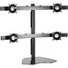 Chief KTP445B Widescreen Quad Monitor Table Stand - Up to 80lb Flat Panel Display - Black - Desk-mountable
