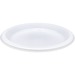Genuine Joe 10-1/4" Large Plastic Plates - Disposable - 10.25" (260.35 mm) Diameter - Warm White - Plastic Body - 125 / Pack