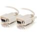 C2G 1ft DB9 F/F Cable - Beige - DB-9 Female - DB-9 Female - 1ft - Beige