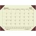 House of Doolittle Ecotones Compact Calendar Desk Pads - Julian Dates - Monthly - 1 Year - January 2023 - December 2023 - 1 Month Single Page Layout - 22" x 17" Sheet Size - 2.88" x 2.25" Block - Desk Pad - Tan - Leatherette, Paper - Holder, Non-refillabl