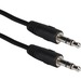 QVS Speaker Audio Cable - 6 ft Audio Cable - First End: 1 x Mini-phone Audio - Male - Second End: 1 x Mini-phone Audio - Male - Shielding - Black - 1