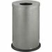 Safco Open Top Speckled Waste Receptacle - 35 gal Capacity - Round - 8.50" Opening Diameter - 28.5" Height x 19.8" Diameter - Steel - Black Speckle - 1 / Each