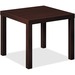HON BL Series Corner Table - Laminated, Mahogany Top - 24" Table Top Length x 20" Table Top Width x 24" Table Top Depth x 2" Table Top Thickness - Mahogany - 1 Each