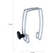 Alba Expandable Over-the-Panel Chrome Garment Clip - 1 Hooks - 9.07 kg Capacity - for Garment - Polypropylene - Black - 1 Each