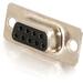 C2G DB9 Female D-Sub Solder Connector - 1 x 9-pin DB-9 Serial Female - Gold