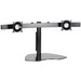 Chief Widescreen Dual Display Table Stand - Horizontal - For display 10-30" - Up to 70lb - Up to 30" Flat Panel Display - Silver - Desk-mountable