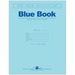 Roaring Spring 8 - sheet Blue Examination Book - Letter - 8 Sheets - 16 Pages - Stapled Red Margin - 15 lb Basis Weight - 8 1/2" x 11" - White Paper - Blue Cover - 50 / Pack