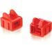 C2G RJ45 Patch Cord Boot - Red - 25pk - Cable Boot - Red - 25 Pack
