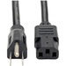 Eaton Tripp Lite Series Computer Power Cord, NEMA 5-15P to C13 - Heavy-Duty, 15A, 125V, 14 AWG, 6 ft. (1.83 m), Black - 14AWG 15A (NEMA 5-15P to IEC-320-C13) 6-ft.