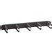 Black Box Horizontal IT Rackmount Cable Manager - 1U, 19" , Single-Sided, Black - Rack Cable Management Panel - Black - 1 Pack - 1U Rack Height - 19" Panel Width - TAA Compliant