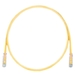 PANDUIT Cat.6 UTP Patch Cord - RJ-45 Male Network - RJ-45 Male Network - 25ft - Yellow, Clear