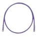 PANDUIT Cat.6 UTP Patch Cord - RJ-45 Male Network - RJ-45 Male Network - 3ft - Violet, Clear