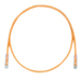 PANDUIT Cat.6 UTP Patch Cable - RJ-45 Male Network - RJ-45 Male Network - 8ft - Orange, Clear