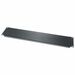 Middle Atlantic 2RU Flanged Blank Aluminum Rack Panel - Black Brushed