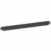 Middle Atlantic 1RU Blank Rack Panel - Steel and Flanged Blank Panel - Flat Black Powder Coat - Steel - Black Powder Coat - 1U Rack Height