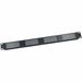 Middle Atlantic 1RU Rack Vent Blank Panel - Slotted with 20% Open Area - Black - 1