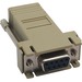 Tripp Lite DB9F - RJ45 Modular Serial Adapter Ethernet to Console Server - 1 x 9-pin DB-9 Serial Female - 1 x RJ-45 Network Female - Beige