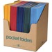 Roaring Spring Letter Pocket Folder - 8 1/2" x 11" - 50 Sheet Capacity - 2 Internal Pocket(s) - Card Stock - Assorted - 100 / Carton