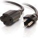 C2G 25ft Power Extension Cord - Outlet Saver - 18 AWG - For Transformer, Computer, Monitor, Scanner, Printer - 125 V AC / 10 A - Black - 25 ft Cord Length